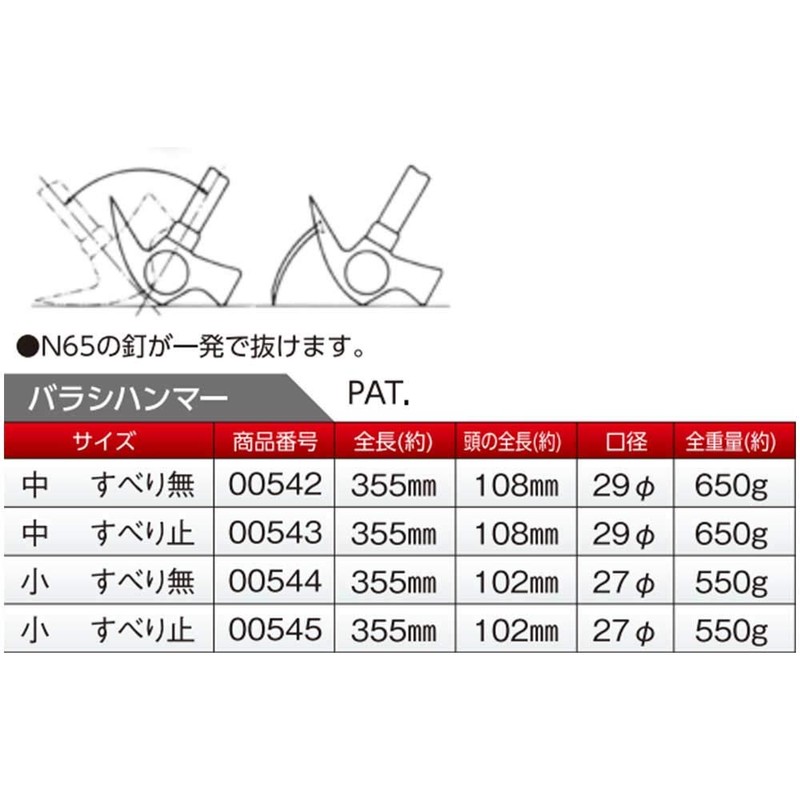 土牛産業 バラシハンマー 中 止無
