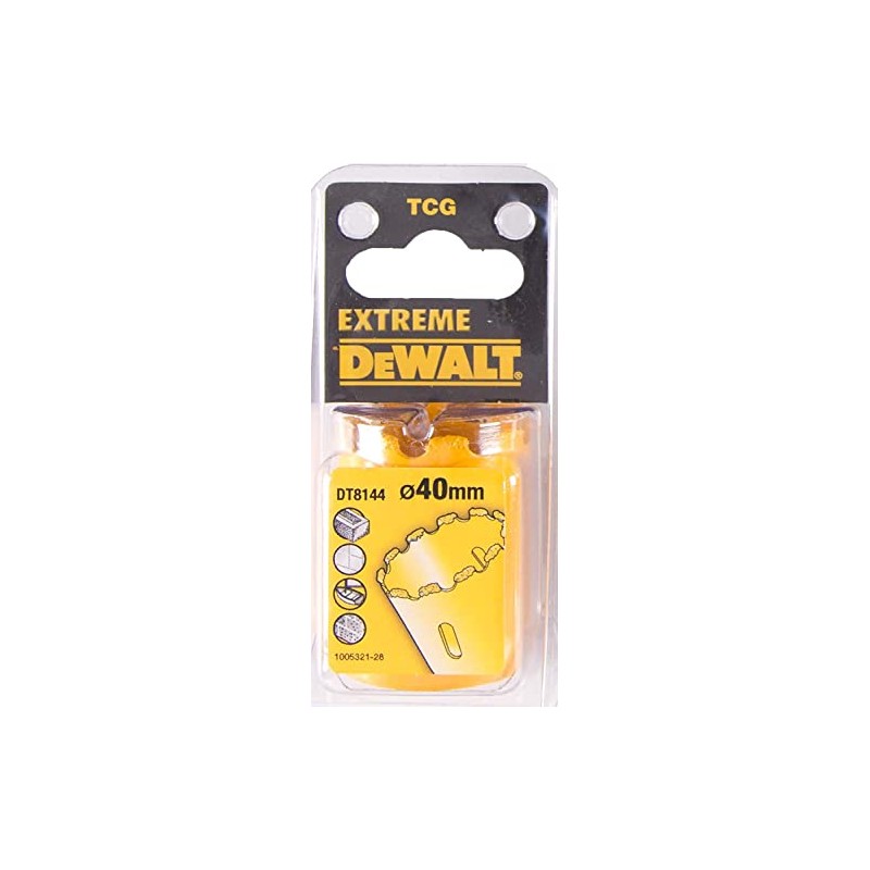Dewalt DT8144-QZ TCT Grit Hole Saw, 40 mm Diameter