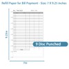 Bill Payment Tracker Refills - 100 Sheets/200 Pages, Bill Pay