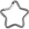 Light Pink Carabiner Clip, Star Shaped Climbing Buckle, Aluminum Alloy