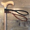[近江一文字] 杖 ステッキ ストラップ お洒落 ドイツ製 くみひも フリーサイズ ゴム留め 落下防止