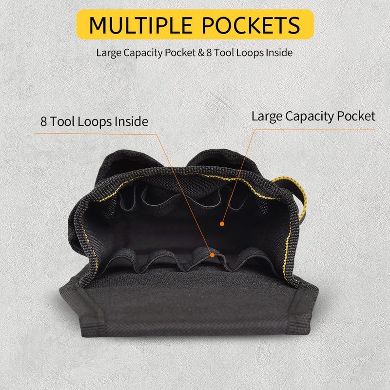 WINHUNT Tool Pouches, Electrician Pouch 15 Pocket Organizer with Adjustable
