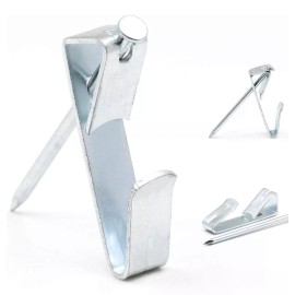 Unbranded 50 lb Wall Picture Hangers Picture Frame Hanger Hooks 5 Hooks And 5 Nails