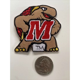 University of Maryland Terrapins Vintage Embroidered Iron On Patch 2.5” X 2.5”