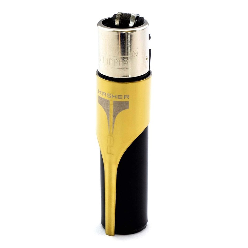 Kasher 360 Round Lighter Tool with Lighter - Stainless Steel