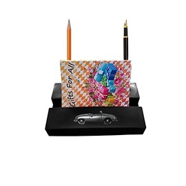 Germany Nr1 Prototype ref185 BLACK desk office tidy stores business cards pens pencil holder paper weight