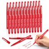Bornerwhite 24 Pcs Red Felt Tip Pens 0.7mm Medium Point