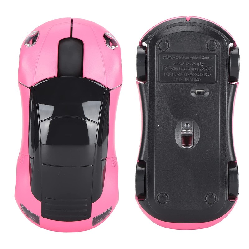 2.4GHz Wireless Mouse, Sport Car Shape Optical Cordless Mice with