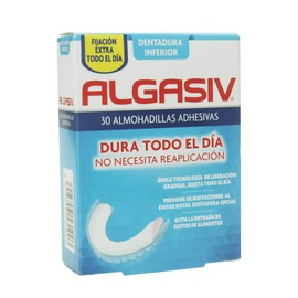 Algasiv Almohadillas Adhesivas Dentadura Inferior 30 Unidades