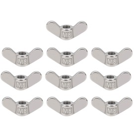 10pcs M8 Wing Nut 304 Stainless Steel Wing Nut 8mm Wing Nut Butterfly Nuts Fasteners