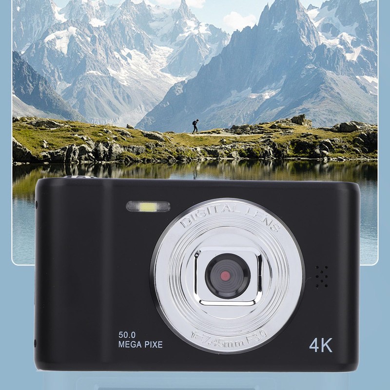 Digital Camera for Photography, 50 MP Anti-Shake Vlogging Camera with