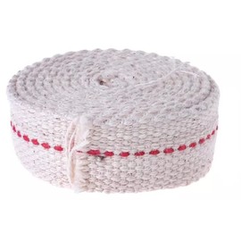 lasenersm 2 Rolls 1 Inch Wide Cotton Lantern Wick Cotton Oil Lamp Wick Flat Cotton Oil Lantern Wick Replacement Oil Lanterns Wick for Oil Lantern Oil Lamps, 6 Feet Long per Roll