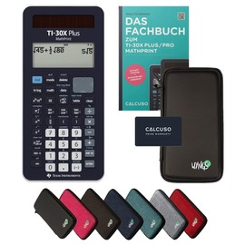 Calcuso Standard Package Black with Calculator TI-30X Plus Mathprint