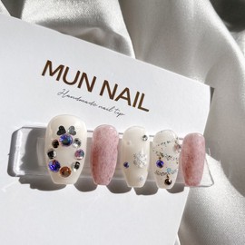 MunNail Pink Christmas - Square / MunNail 핑크크리스마스 - 스퀘어