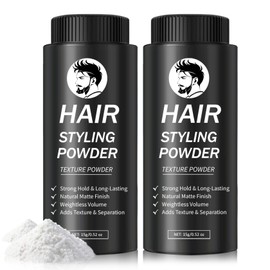 DAMUSI Hair Styling Powder for Men & Women - Volumizing and Texturizing Powder Matte Finish Natural Look Mattifying Hair Texture powder All-Day Hold(2PCS)