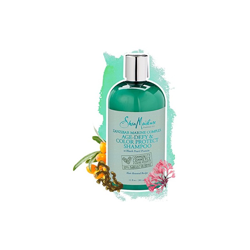 Shea Moisture Zanzibar Marine Complex Age-defy & Color Protect Shampoo