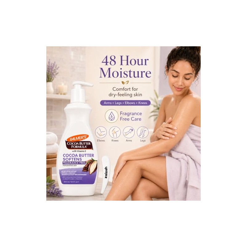 Palmer's Fragrance-Free Body Lotion with Nourishing Cocoa Butter 400ml -