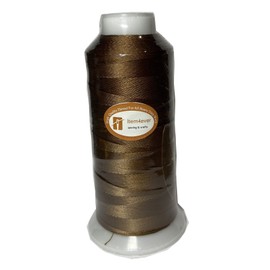 UV Resistant Polyester Thread for Outdoor Leather Upholstered (Medium, Brown)