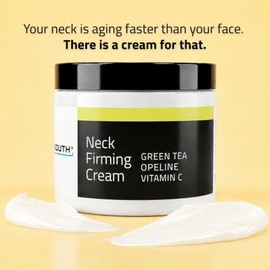 YEOUTH Crema para Cuello y Escote con Vitamina C - Crema Reafirmante Hidratante para Cuello, Papada y Pecho - Antiedad para Mujer y Hombre, 120 ml