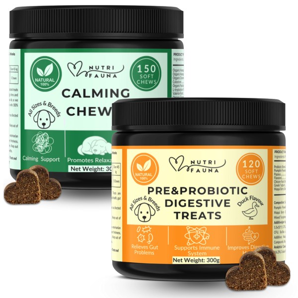 Nutri Fauna Pre&Probiotic Digestive Treats For Dogs - Gut Health,