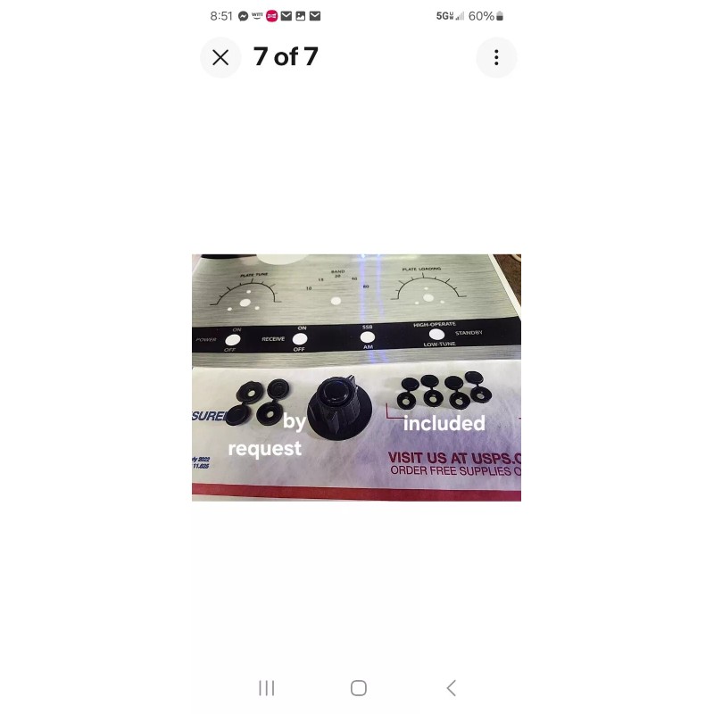 Pride Dx-300 Linear Amplifier Replacement Face Decal Brushed Yellow Gold.