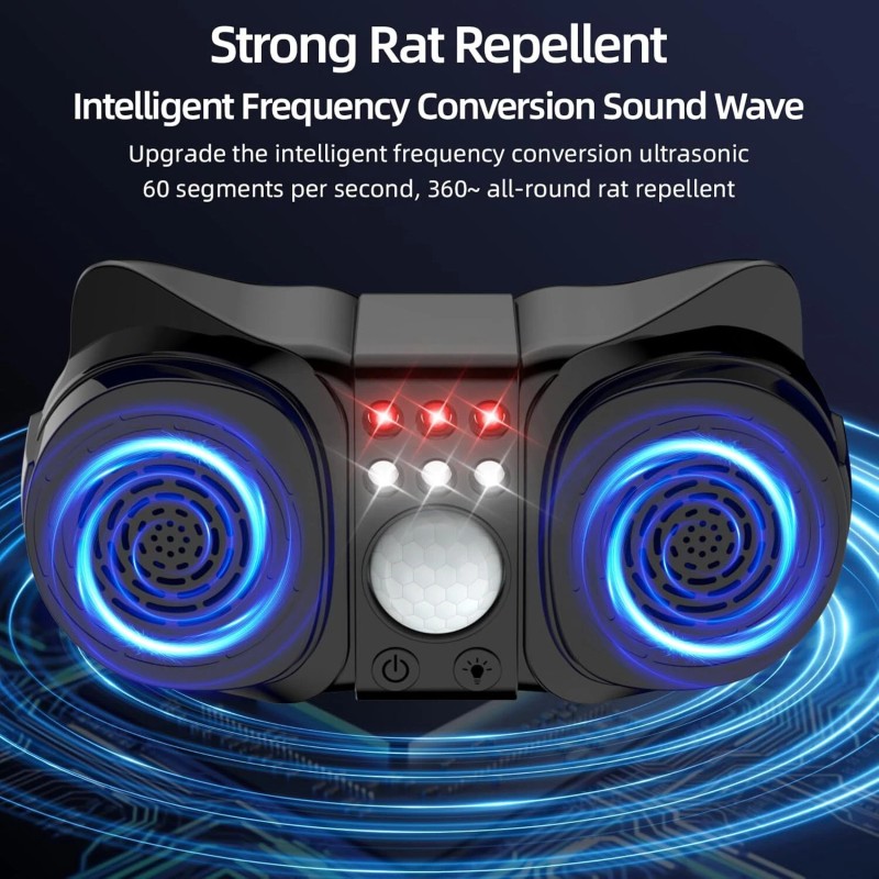 JahyElec Ultrasonic Rodent Repellent Plug in 3 Modes Indoor with