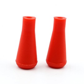 Sarini 4 Pieces Outdoor Rubber Arrowheads for Wild Exercise, Soft Hunting Tip for Shooting, Safety Arrowheads for Archery, Hunting, Wildlife, 6 m - Red