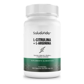 Citrulina Arginina 100 Cápsulas 500mg Salud Vida