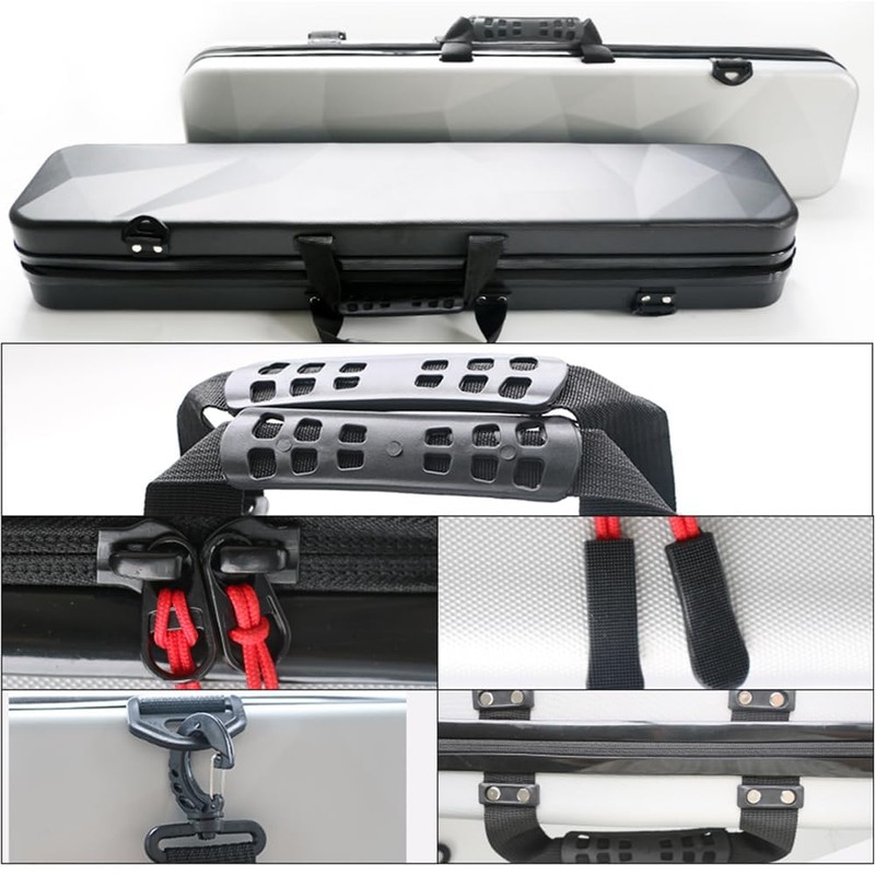 MangoRun ABS Material Hard Pool Cue Case 2x3 for 1/2