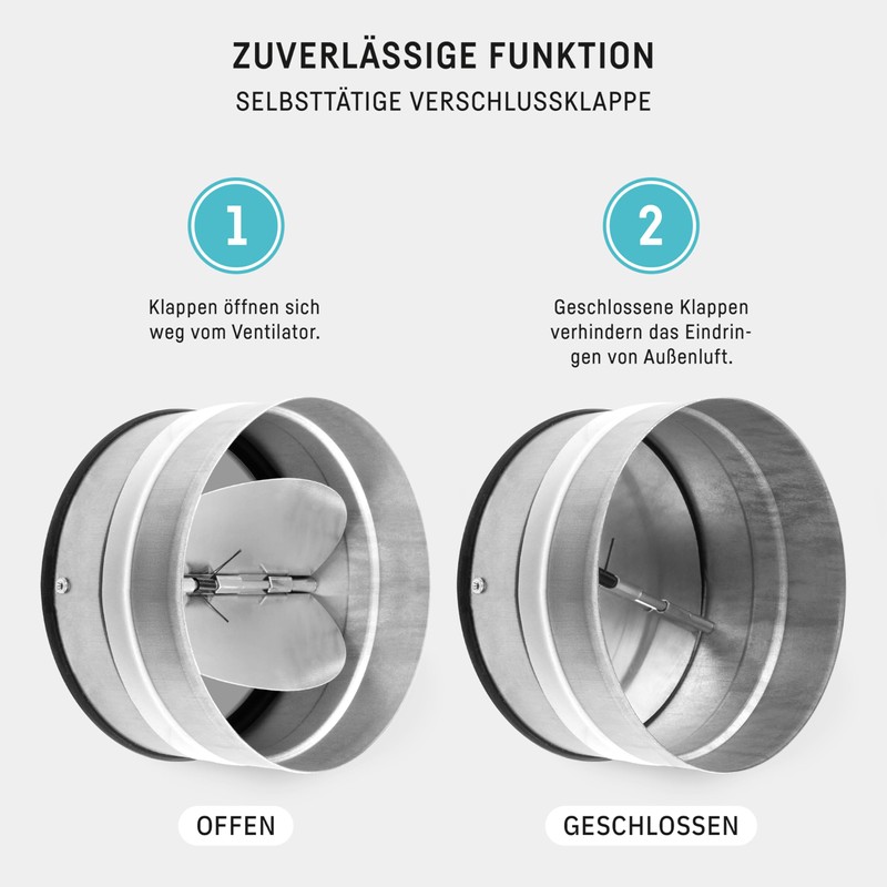Klimapartner RKI back pressure flap