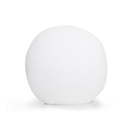 Acanva Throw Pillow Inserts for Bed Couch Sofa, Ultra Soft Polyester Filling for Decorative Cushion Round Sham Form, 1 Count (Pack of 1), White