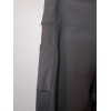 Aqua Athletic Black Leggings with Side Pockets and Mesh Leg