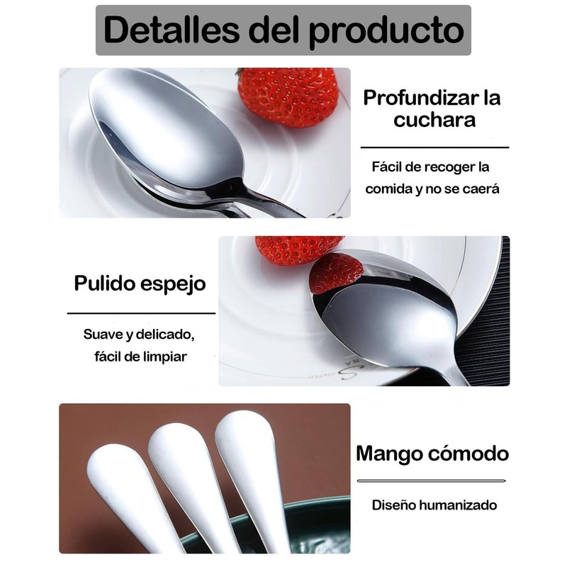 10 Piezas Cucharas Para Cafe, Cucharitas Para Cafe, Cuchara Cafetera,