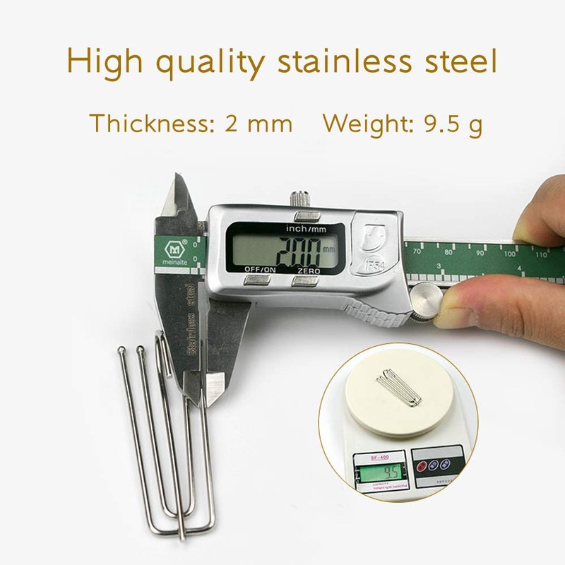 30 Pcs Stainless Steel Curtain Hooks Pinch Pleat Curtain Hook