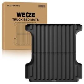 WEIZE Truck Bed Mat for Ram1500/Ram 1500 Classic 2019-2025(5.7ft,67.4in), All Weather Protection TPE Truck Bed Liner Durable Easy Clean Black