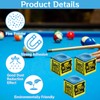 Gubilacrum 12 Pieces Blue Pool Chalk for Billiard Accessories, Pool