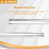A-KARCK Straight Exhaust Pipe 2" OD, Stainless Steel 40" Long