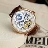 TIME100 Men's Automatic Watch Self Winding Mechanical Watch Genuine Leather