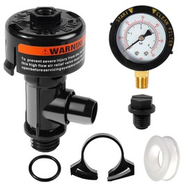 98209800 Manual Air Relief Valve Assembly with Pool Filter Pressure Gauge Compatible with Pentair Pressure Relief Valve Fit for Pool and Spa Filter FNS,Clean and Clear,Quad DE,SMBW 2000/4000 Series