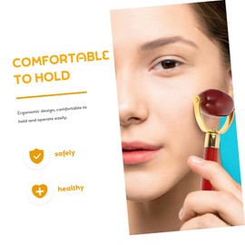 Ipetboom 1pc Agate Scraping Board Household Tools Massagers Handheld Scraping Board Massager Jade Face Roller Tool Skincare Tool Face Massager Aluminum Alloy Red Spatula Cosmetic