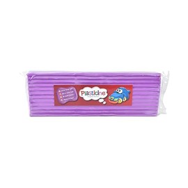 Plasticine One Colour Slab 400g - Violet Neon #03, Modelling Clay for Professional Animators and Model Makers, Easy to Shape and Mould, Make Sculptures, Models and Stop-Motion Animations