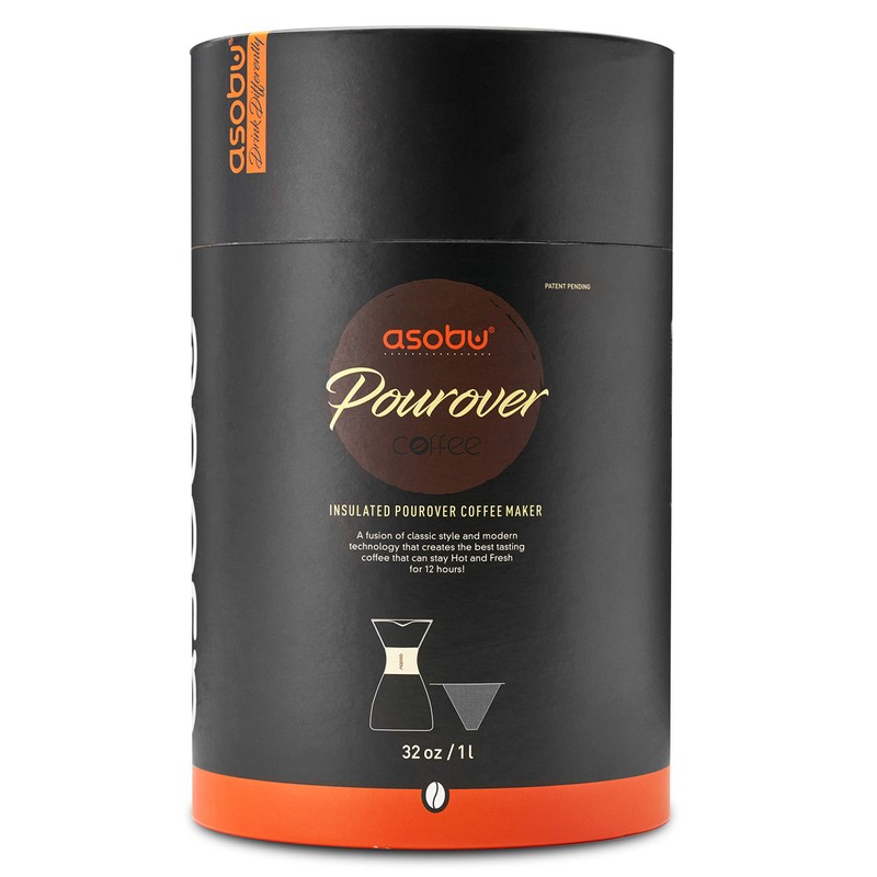 Asobu Insulated Pour Over Coffee Maker (32 oz.) Double-Wall Vacuum,
