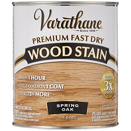 Varathane Premium Fast Dry Wood Stain, Quart, Spring Oak