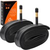 YunSCM 2-PCS 20" Heavy Duty Bike Tubes 20x2.10/2.40 52/62-406 AV48mm