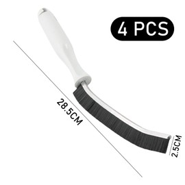 4 Pieces of Crevice Brush, Door and Window Crevice Cleaning Brush, Hard Bristle Cleaning Brush, Window Groove Crevice Brush Suitable for Kitchen, Bathroom, Floor, Window Crevice Brush Cleaning Brush