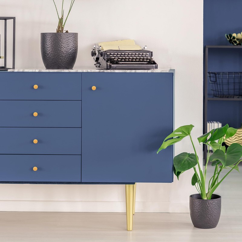 Rechabite 10 Pack Gold Cabinet Furniture Kitchen Knobs, Dresser Drawer