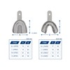 Metal Dental Impression Trays Set Solid Upper & Lower Regular