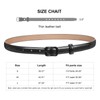 JASGOOD Skinny Belt for Women Jeans Thin Leather Waist Belts