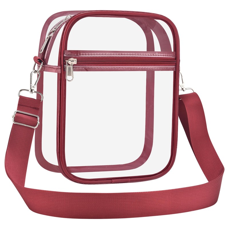 USPECLARE Clear Purse Stadium Transparent Messenger Bag Stadium Approved for