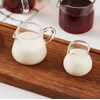 Mozacona 4pcs Mini Glass Creamer Pitcher Sauce Serving Pitcher Creamer